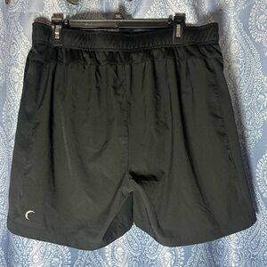 Zyia Active Men’s Athletic Training Shorts Black Size Large Gym Running